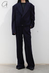 SAMUEL GUI YANG MW SIR Wool Jacket MWAW22BL04-1 Navy Blue